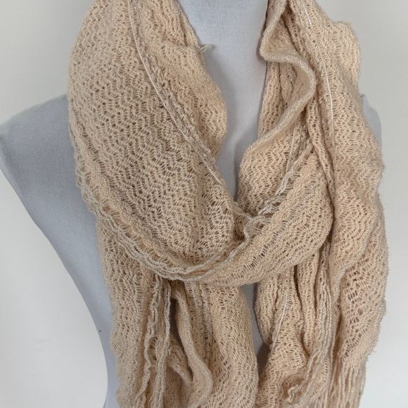 Beige Knit Scarf - Picture 2 of 5